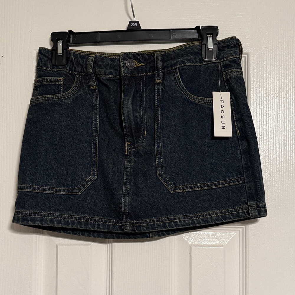 PacSun Indigo Denim Skirt